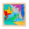 3D Wooden Dinosaur Jigsaw Puzzle | Montessori Learning Toy (CZ-0024-1)