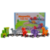Magnet Train Dinosaur Theme – Educational Toy for Kids | Multi-Color Learning Train (CZ-0021)