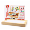 Kids 4-in-1 Magnetic Math & Drawing Montessori Wooden Case – Cartoon Theme (CZ-0023-2)